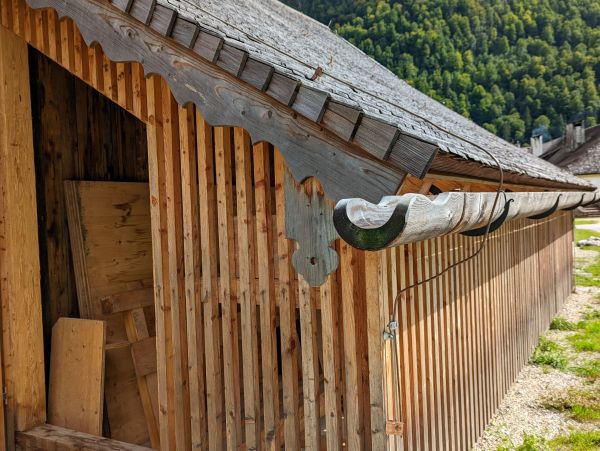 Wood Gutter Installation in Eugene